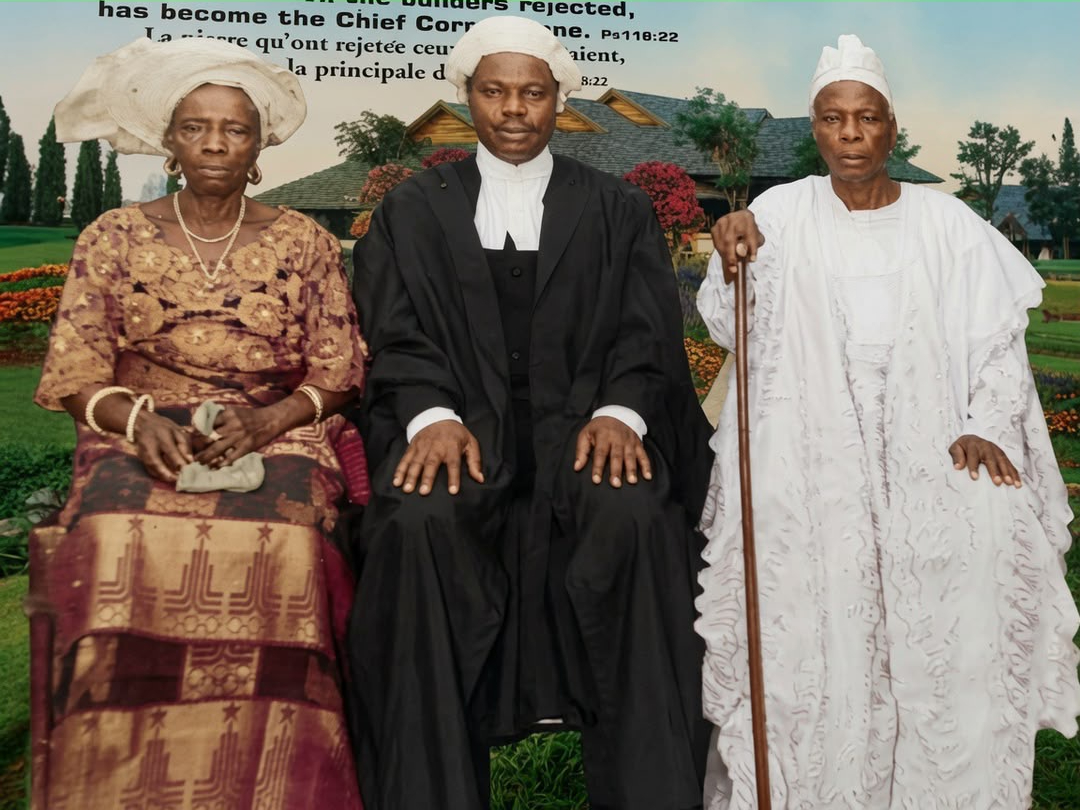 Dad with his parents